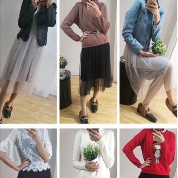 HOST PICK💙Cotton Tulle Layering Dress NAVY - Picture 2 of 8